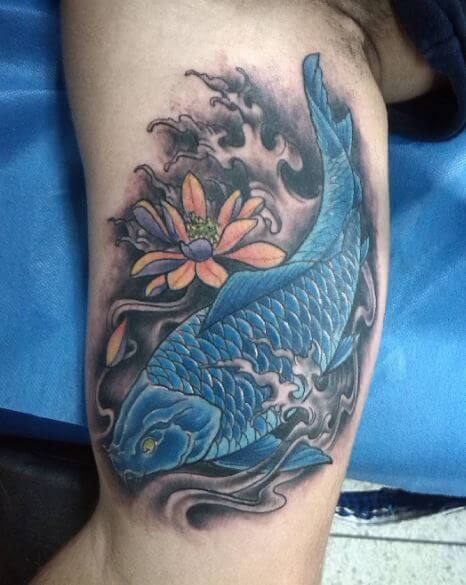 Koi Fish Tattoo On Arm 52
