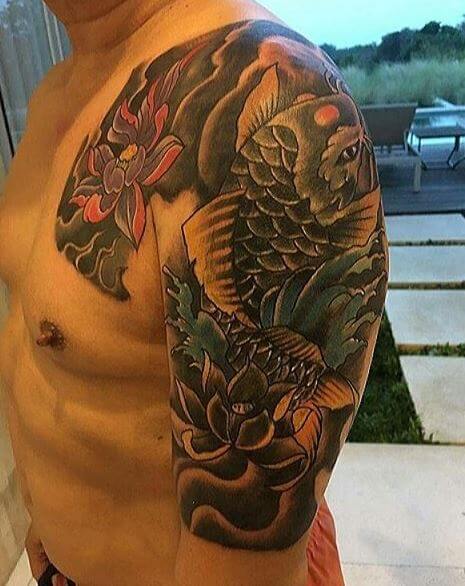 Koi Fish Tattoo On Arm
