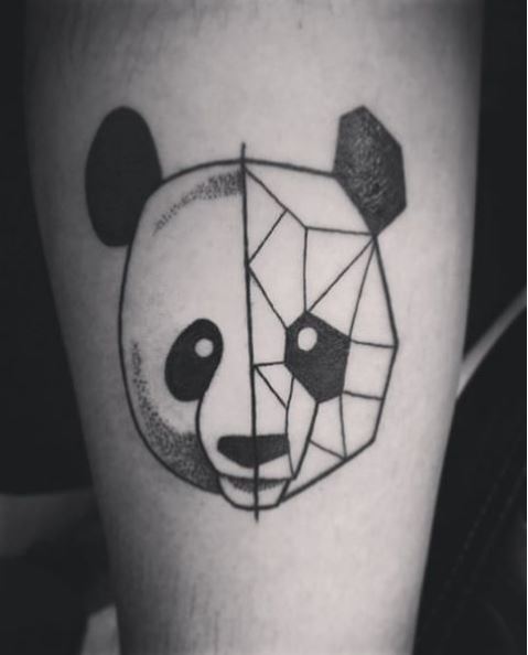 Line Panda Tattoos Design And Ideas