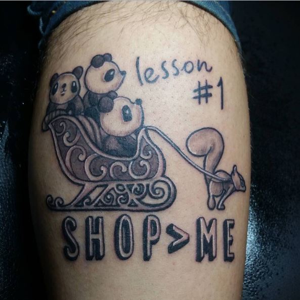 Little Shop Panda Tattoos Design And Ideas For Men
