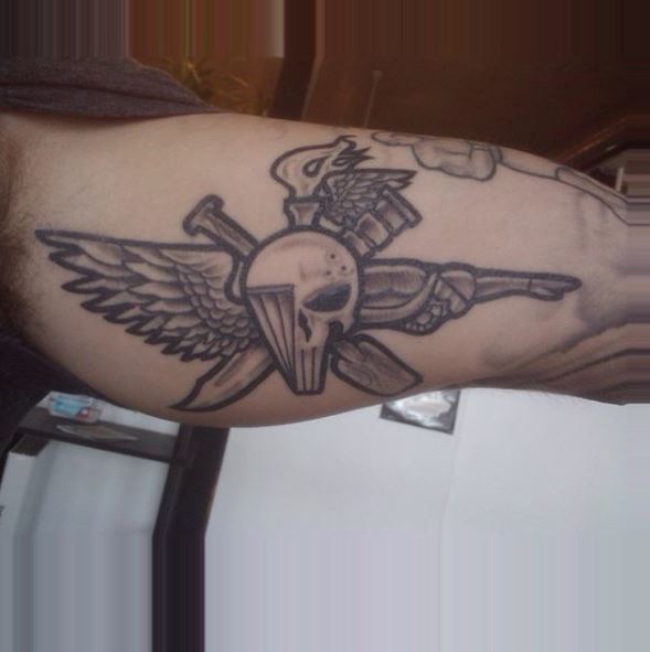 Marine Corps Biceps Tattoos Design
