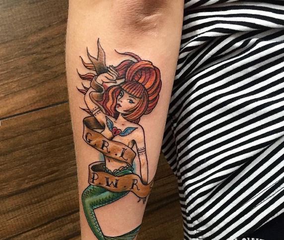 Mermaid Tattoo On Arm 1