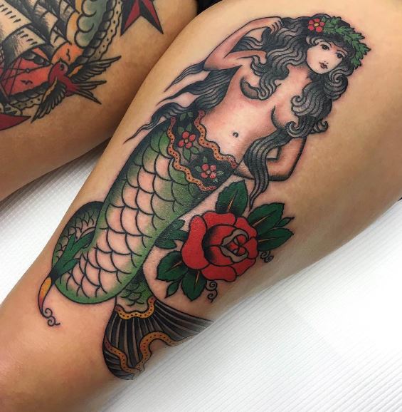 Mermaid Tattoo On Arm 10