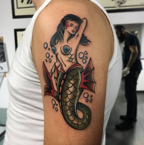 Mermaid Tattoo On Arm 13