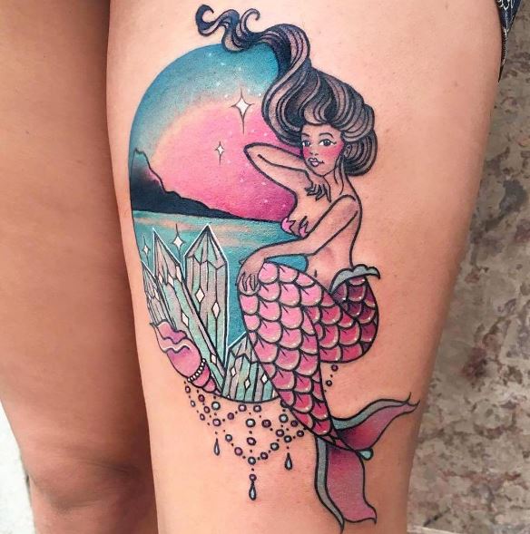 Mermaid Tattoo On Arm 21