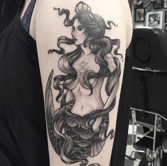 Mermaid Tattoo On Arm 23