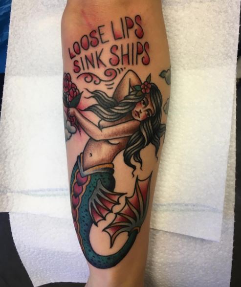 Mermaid Tattoo On Arm 32