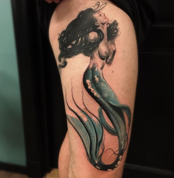 Mermaid Tattoo On Arm 36