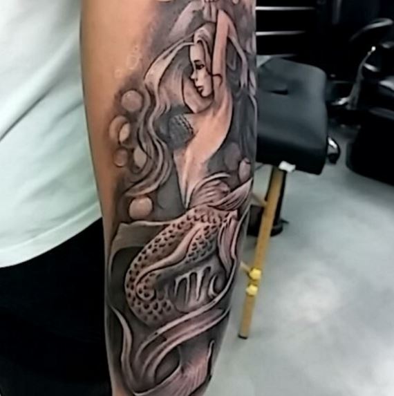 Mermaid Tattoo On Arm 8