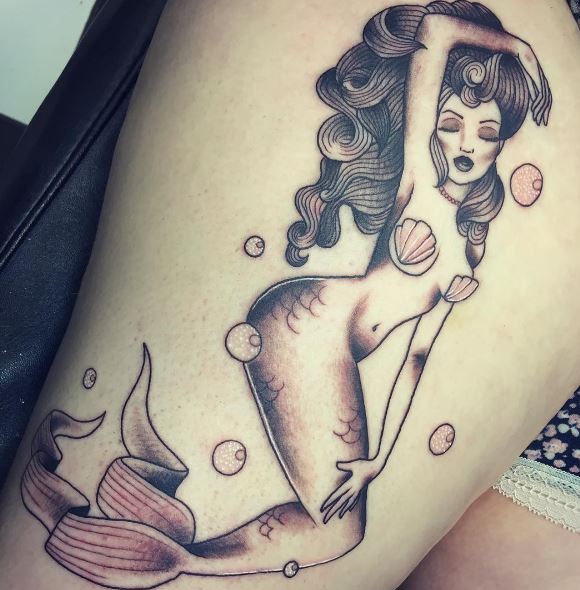 Mermaid Tattoo On Body 1