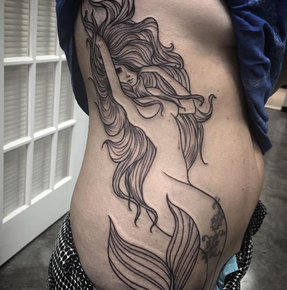 Mermaid Tattoo On Body 4
