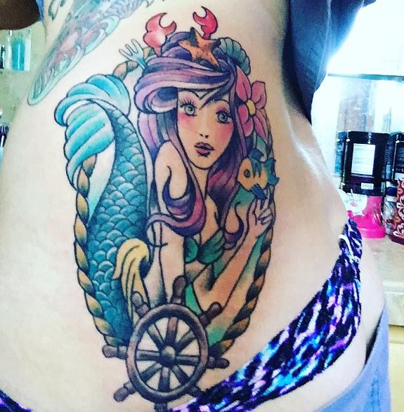 Mermaid Tattoo On Body