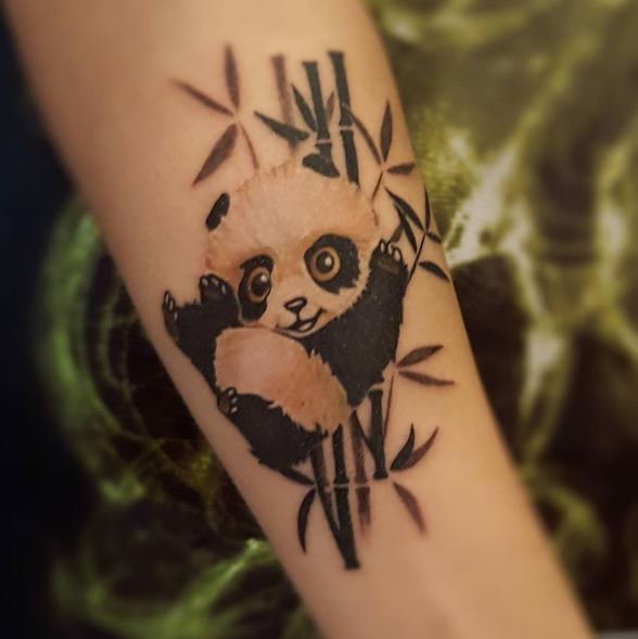 Nice Panda Tattoos Design For Women