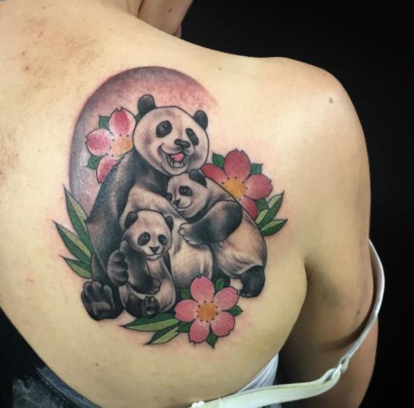 Panda Family Tattoos Design And Ideas