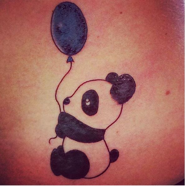 Panda Tattoos Design On Stomach