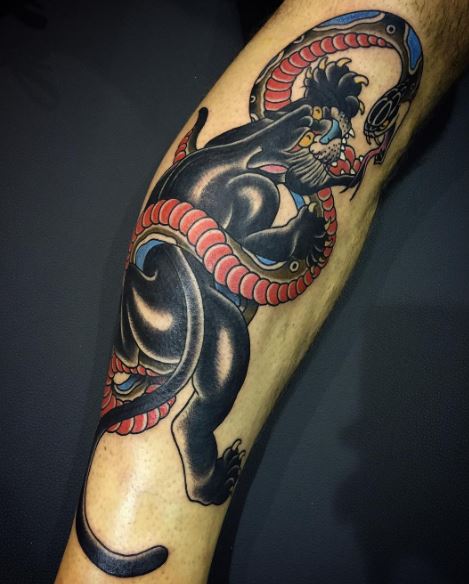Panther Tattoo On Arm 25
