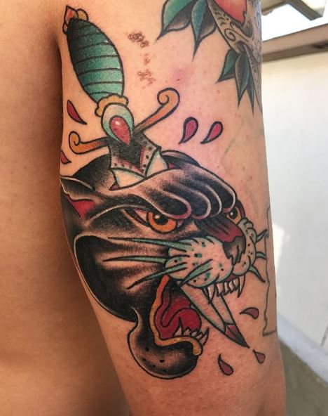 Panther Tattoo On Arm 3