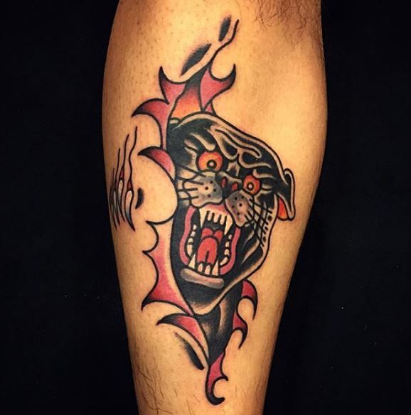 Panther Tattoo On Arm 40