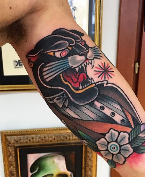 Panther Tattoo On Arm 8
