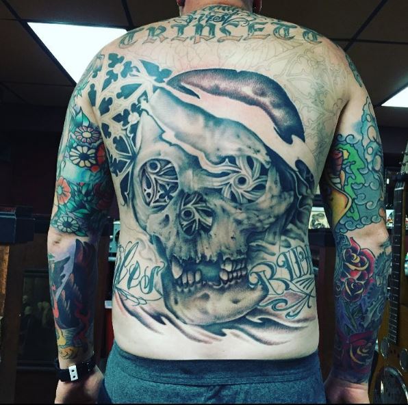 Scary Full Back Tattoos Design And Ideas