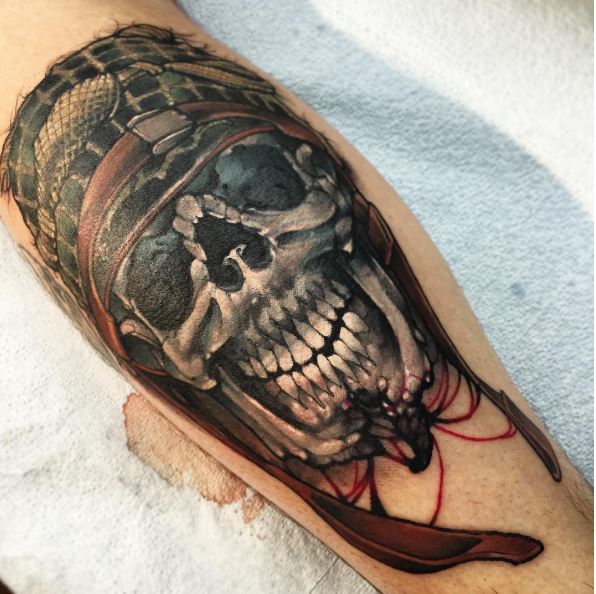 Skull Marine Corps Tattoos Design And Ideas