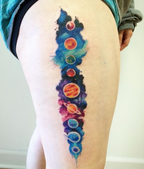 Solar System Planet Tattoos Design And Ideas