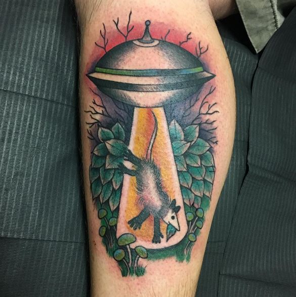 Super Fun UFO Tattoos Design