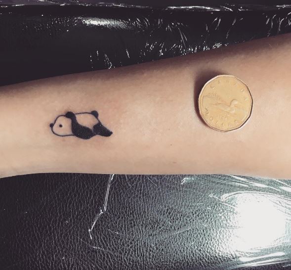 Tiny Panda Tattoos Design On Wrist