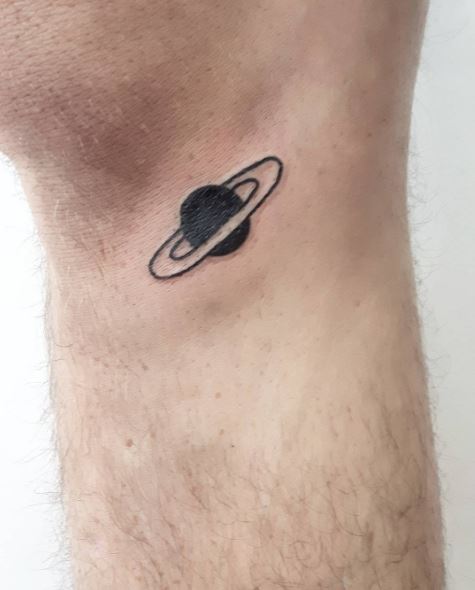 Tiny Planet Tattoos Design On Legs