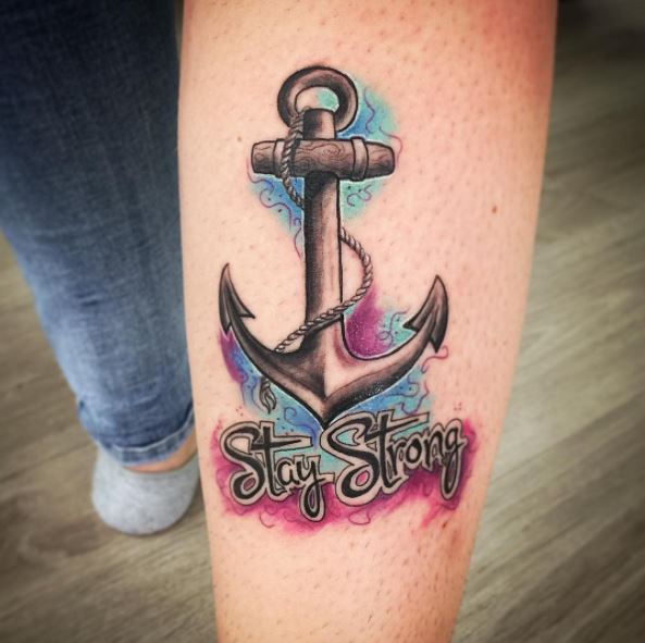 Anchor And Rope Tattoos