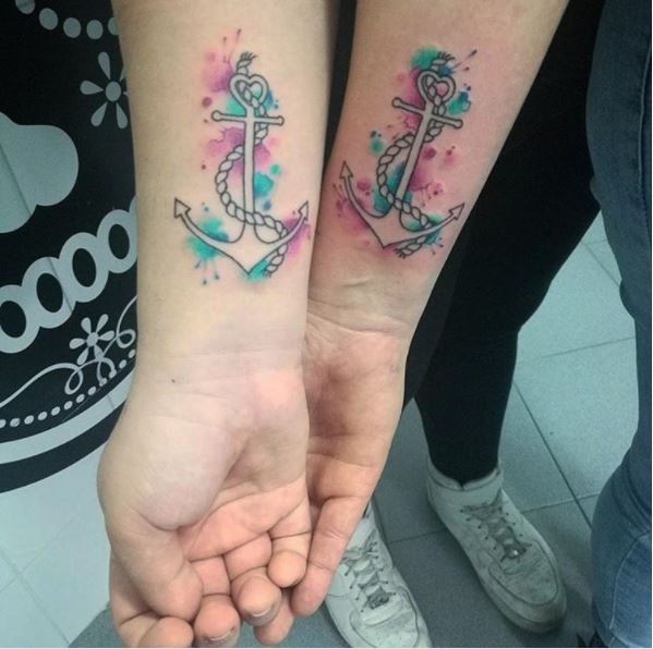 Anchor Tattoos On Wrist