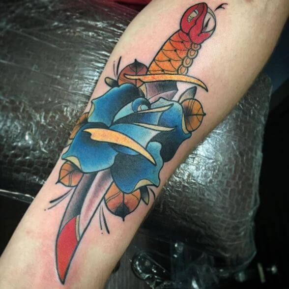 Best Dagger Tattoos Ever