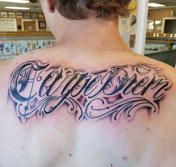 Carpe Diem Tattoos On Back