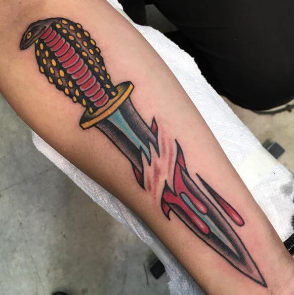Cobra Dagger Tattoos