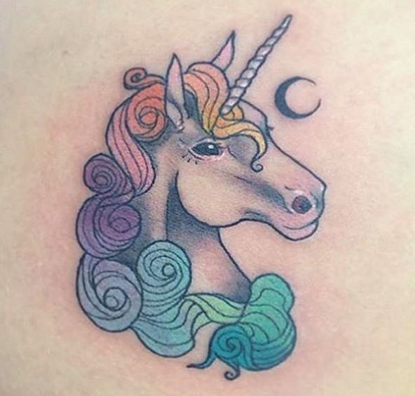 Colorful Unicorn Tattoos