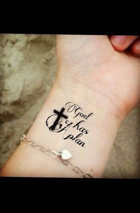 Cross With Banners Tattoos (4)