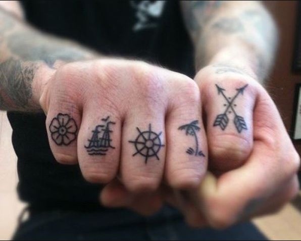 Cute Finger Tattoos
