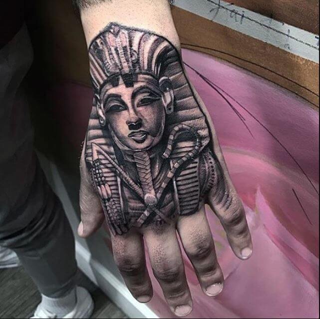 Egyptian Hand Tattoos Designs