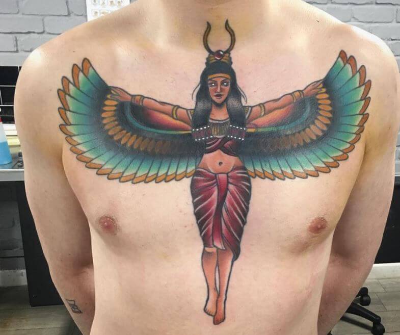 Egyptian Wings Tattoo