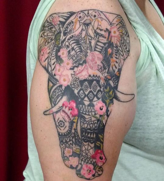 Elephant Bicep Tattoos