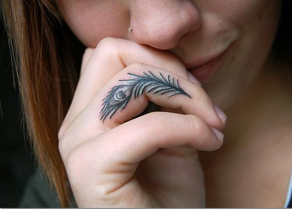 Feather Finger Tattoos