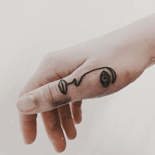 Feather Tattoo On Finger (6)
