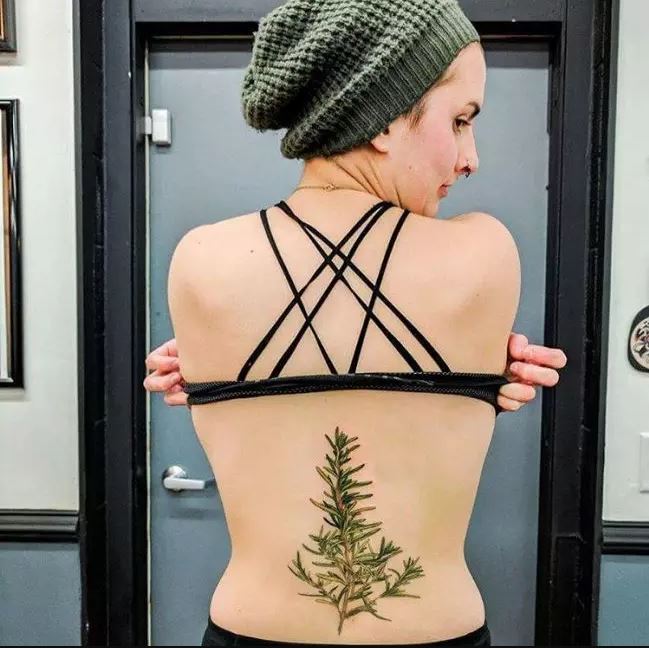 Female Spine Tattoos Gallery