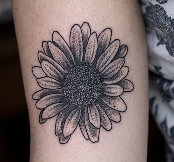 Geometric Flower Tattoos