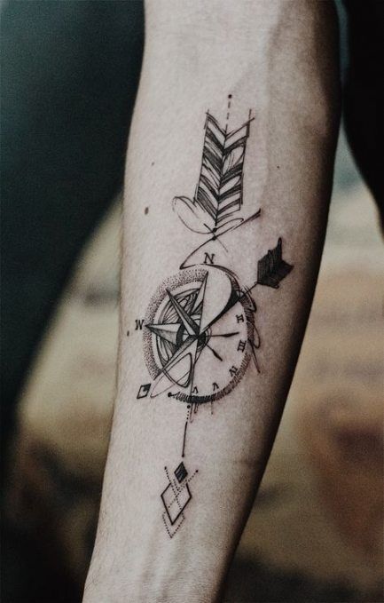 Geometric Half Sleeve Tattoos (9)