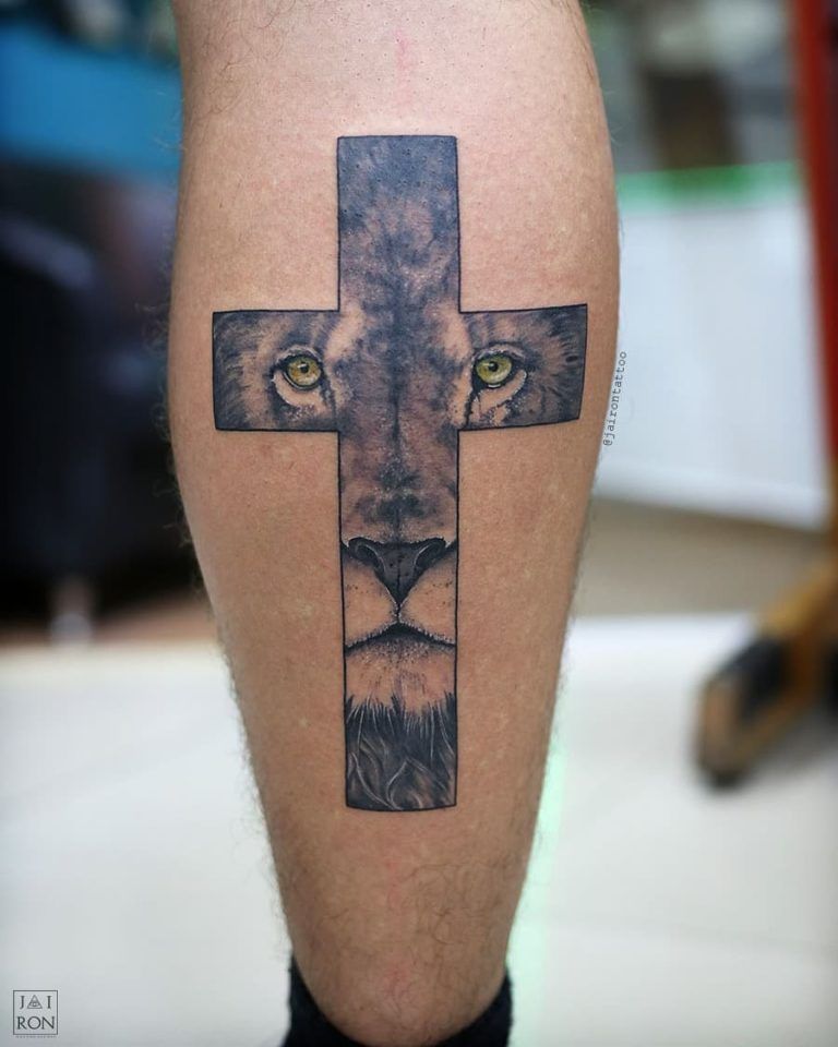 Half Sleeve Cross Tattoo (7)