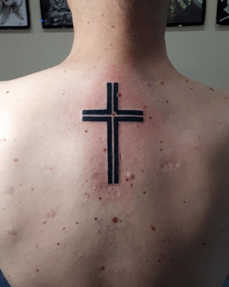 Half Sleeve Cross Tattoo (9)