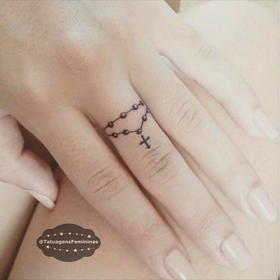 Initial Tattoo On Finger (11)
