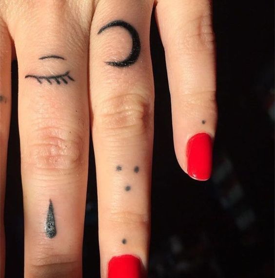 Initial Tattoo On Finger (2)