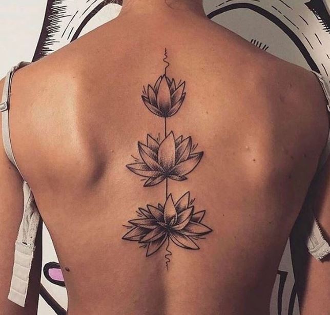 Ladies Spine Tattoo Designs